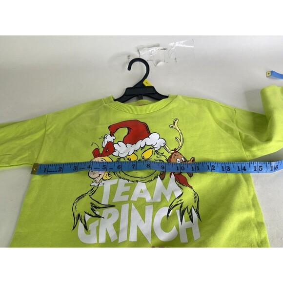 Dr. Seuss The Grinch Long Sleeve Sweatshirt Pants 2pc Set Outfit Boys Girls 3T - Picture 6 of 11